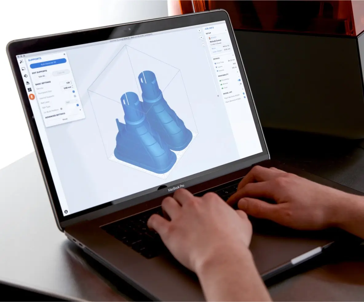 Formlabs software dashboard